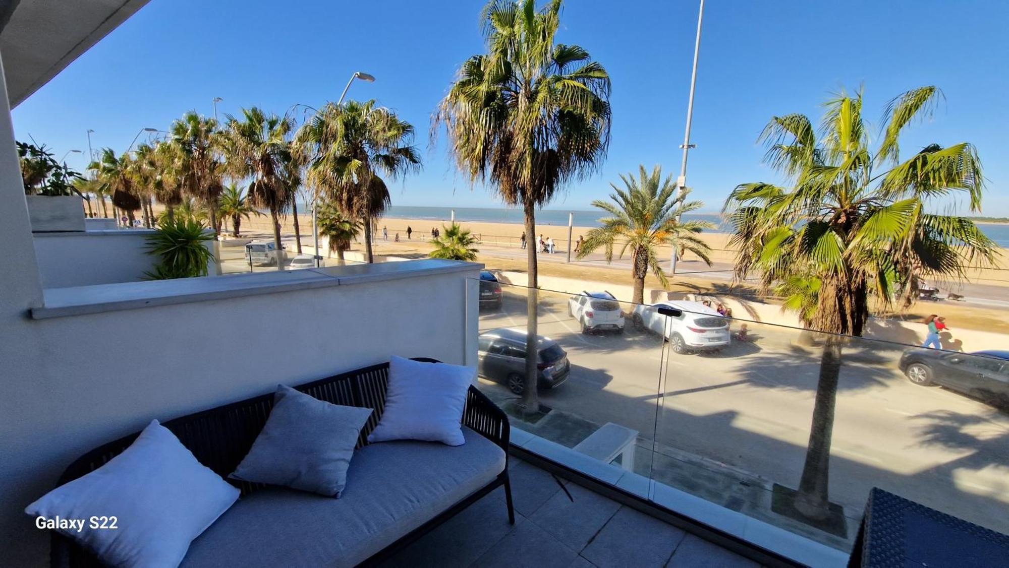 Appartamento Boutelou Playa Con Vistas Al Mar Sanlúcar de Barrameda Esterno foto