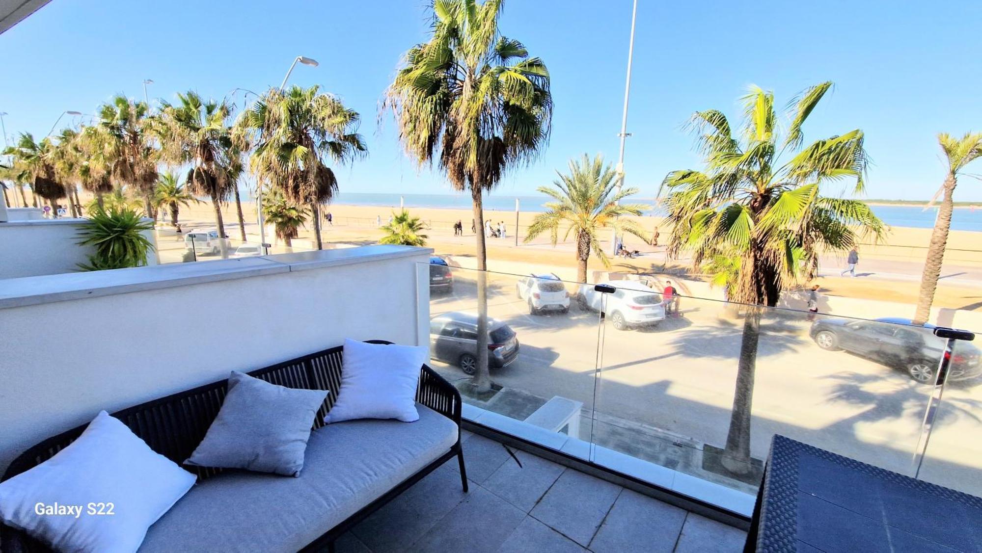 Appartamento Boutelou Playa Con Vistas Al Mar Sanlúcar de Barrameda Esterno foto